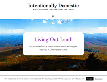 Tablet Screenshot of intentionallydomestic.com